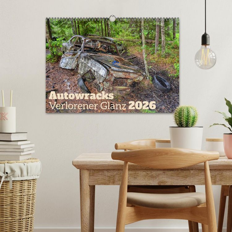 Produktbild: Autowracks - Verlorener Glanz 2026 (Wandkalender 2026 DIN A3 quer), CALVENDO Monatskalender