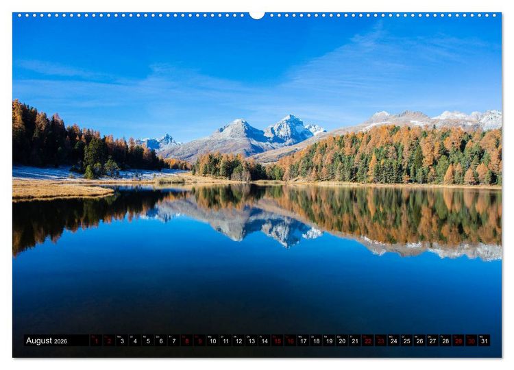 Produktbild: Piz Bernina - H&ouml;hepunkte aus dem Oberengadin (Wandkalender 2026 DIN A2 quer), CALVENDO Monatskalender