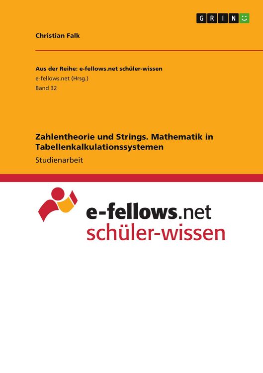 Produktbild: Zahlentheorie und Strings. Mathematik in Tabellenkalkulationssystemen