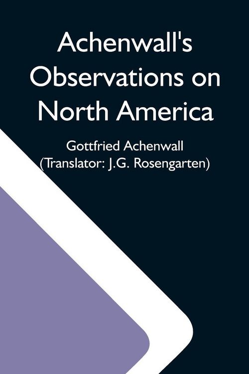 Produktbild: Achenwall'S Observations On North America