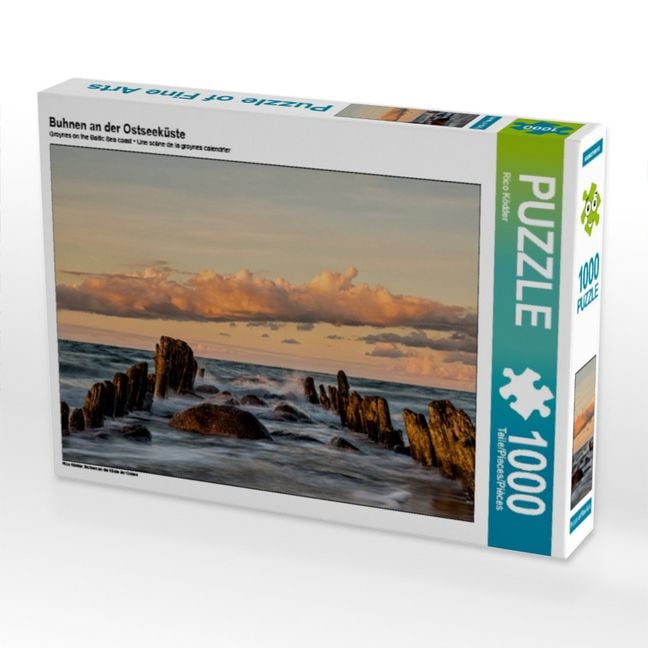 Produktbild: CALVENDO Puzzle Buhnen an der Ostseek&uuml;ste | 1000 Teile Lege-Gr&ouml;&szlig;e 64x48cm Foto-Puzzle f&uuml;r gl&uuml;ckliche Stunden