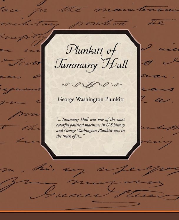 Produktbild: Plunkitt of Tammany Hall