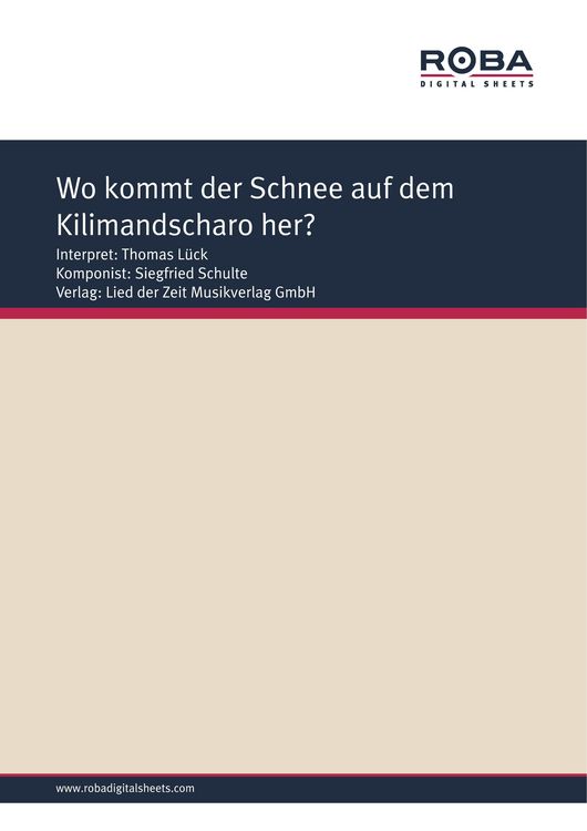 Produktbild: Wo kommt der Schnee auf dem Kilimandscharo her?