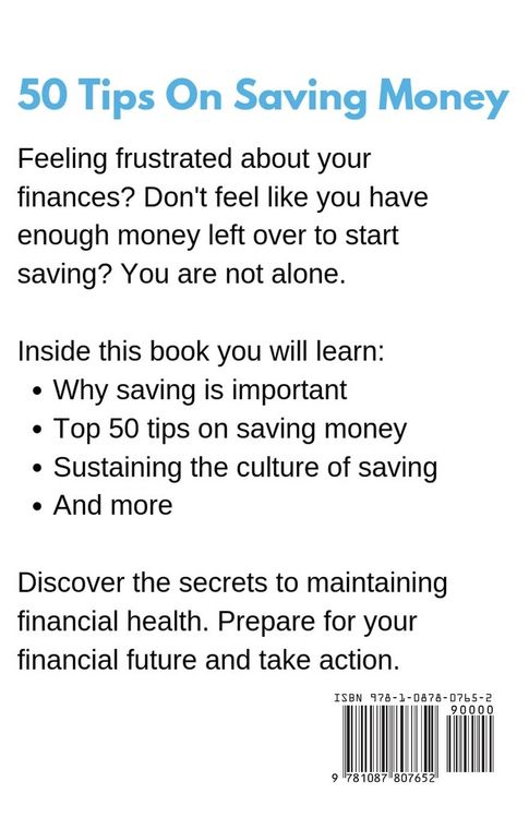 Produktbild: 50 Tips On Saving Money