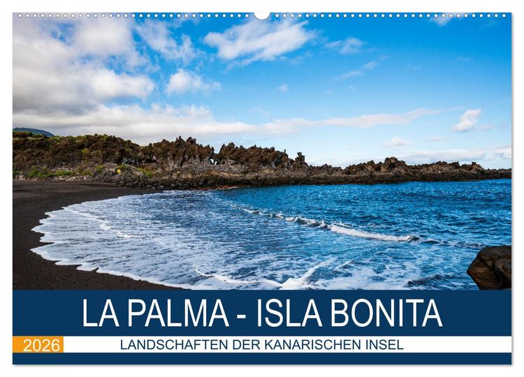 Produktbild: La Palma - Isla Bonita - Landschaften der Kanarischen Insel (Wandkalender 2026 DIN A2 quer), CALVENDO Monatskalender