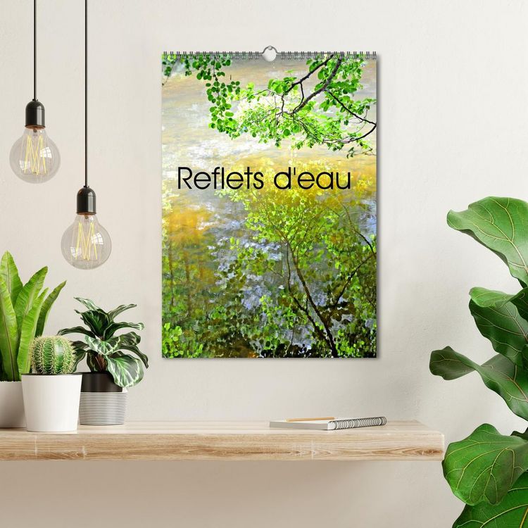 Produktbild: Reflets d'eau (Calendrier mural 2026 DIN A3 horizontal), CALVENDO calendrier mensuel