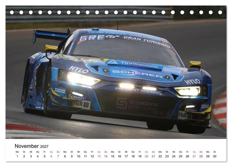 Produktbild: Die Vier Ringe im Motorsport (Tischkalender 2027 DIN A5 quer), CALVENDO Monatskalender