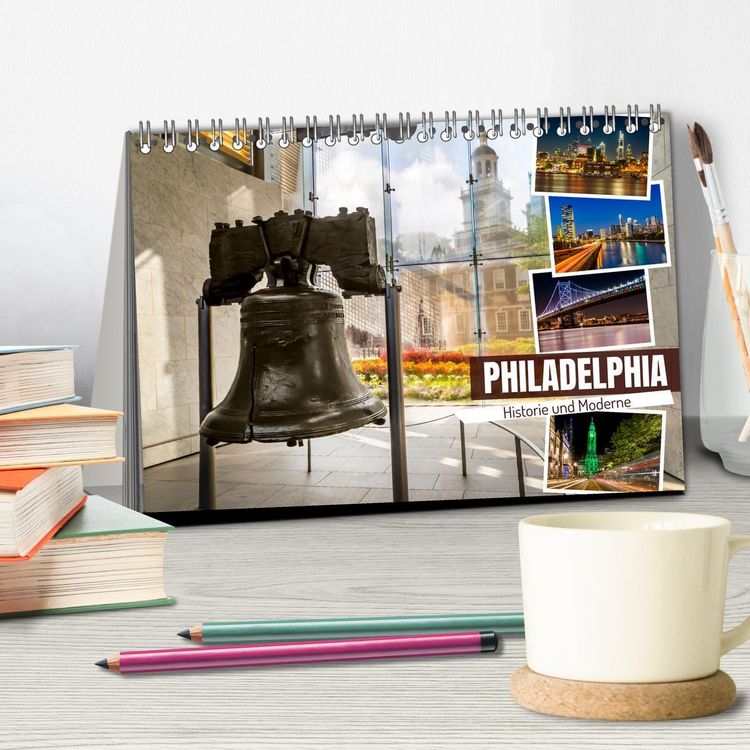 Produktbild: PHILADELPHIA Historie und Moderne (Tischkalender 2026 DIN A5 quer), CALVENDO Monatskalender