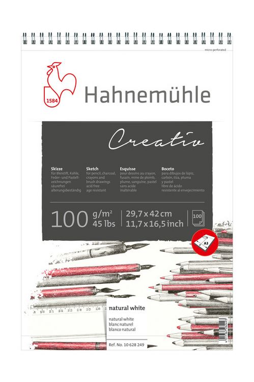 Produktbild: Hahnem&uuml;hle Papier Creativ, DIN A3, 100 g/m&sup2;