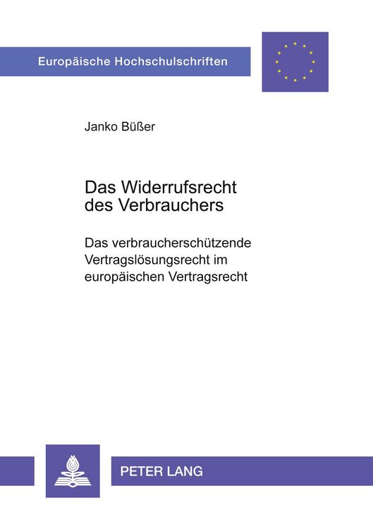 Produktbild: Das Widerrufsrecht des Verbrauchers