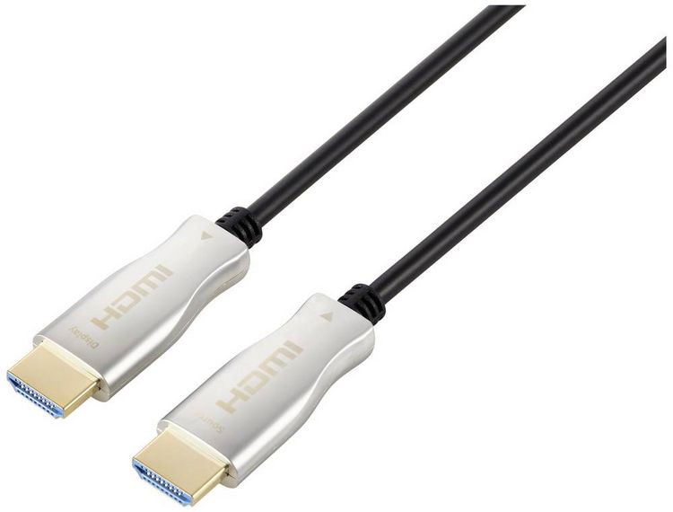 Produktbild: SpeaKa Professional HDMI Anschlusskabel HDMI-A Stecker, HDMI-A Stecker 50.00 m Schwarz SP-9019356 4K UHD, Geschirmt HDMI-Kabel