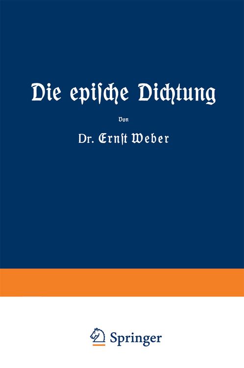 Produktbild: Die epische Dichtung