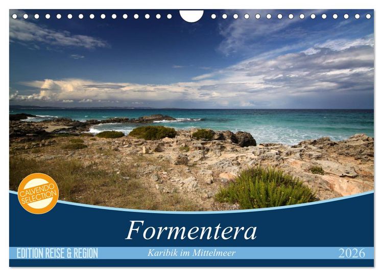 Produktbild: Formentera - Karibik im Mittelmeer (Wandkalender 2026 DIN A4 quer), CALVENDO Monatskalender