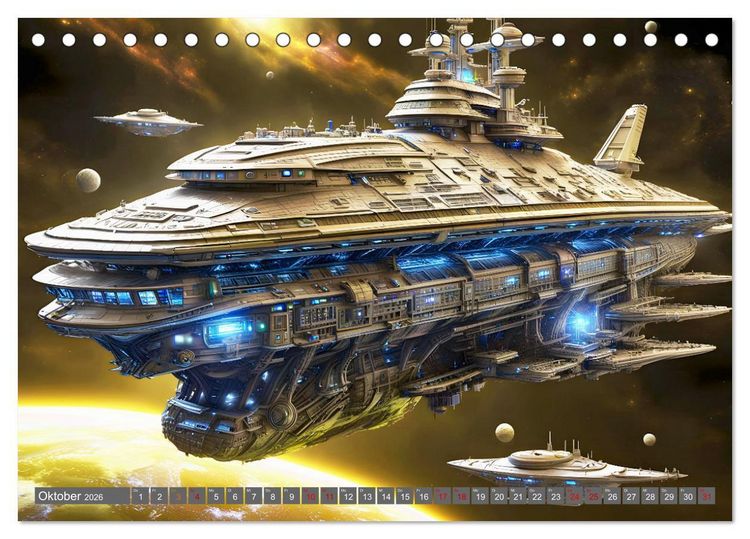 Produktbild: Kriegsschiffe Anbruch einer neuen &Auml;ra (Tischkalender 2026 DIN A5 quer), CALVENDO Monatskalender