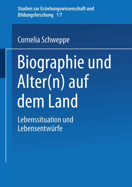 Produktbild: Biographie und Alter(n) auf dem Land