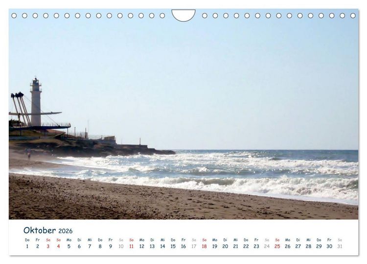 Produktbild: COSTA DEL SOL - Wellenspiel (Wandkalender 2026 DIN A4 quer), CALVENDO Monatskalender