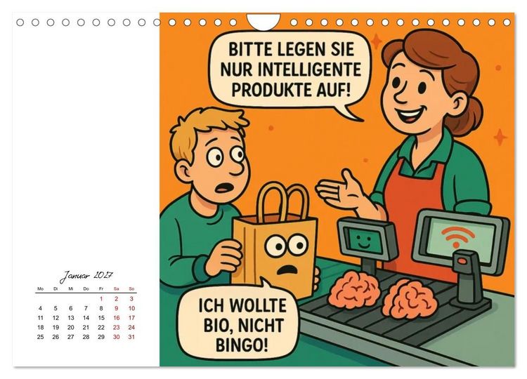 Produktbild: Job-Chaos total - voll Panne, voll verpeilt (Wandkalender 2027 DIN A4 quer), CALVENDO Monatskalender