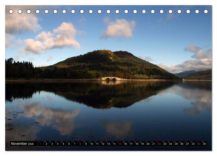 Produktbild: Schottland und Edinburgh (Tischkalender 2026 DIN A5 quer), CALVENDO Monatskalender
