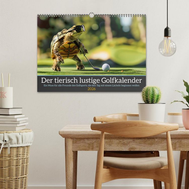 Produktbild: Der tierisch lustige Golfkalender (Wandkalender 2026 DIN A3 quer), CALVENDO Monatskalender