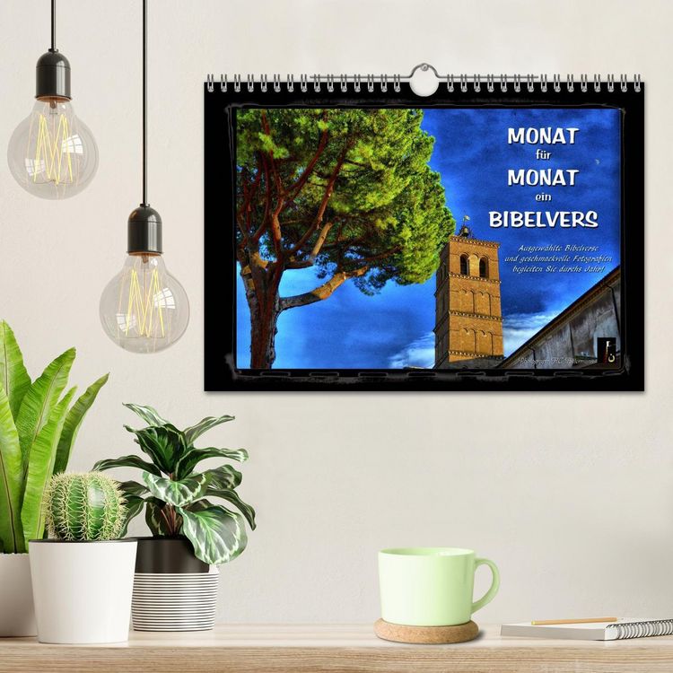 Produktbild: Monat f&uuml;r Monat ein Bibelvers (Wandkalender 2026 DIN A4 quer), CALVENDO Monatskalender