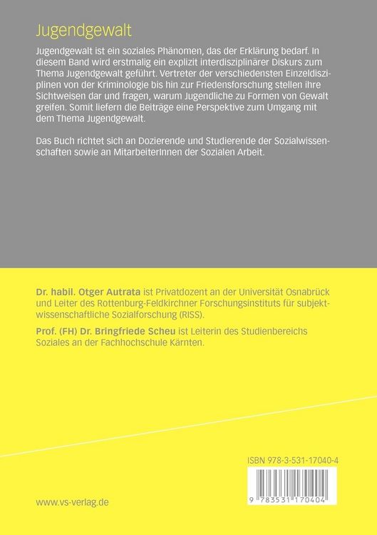 Produktbild: Jugendgewalt