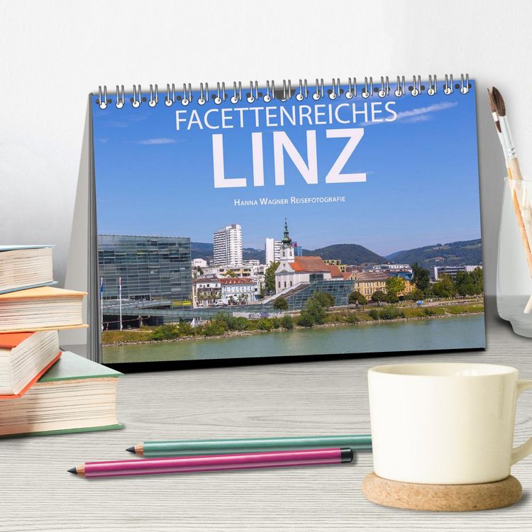 Produktbild: Facettenreiches Linz (Tischkalender 2026 DIN A5 quer), CALVENDO Monatskalender