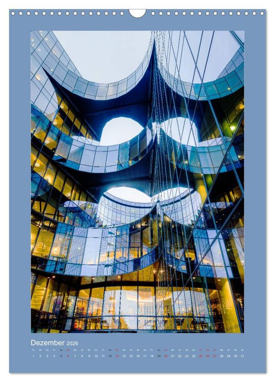 Produktbild: High-Tech-Architektur (Wandkalender 2026 DIN A3 hoch), CALVENDO Monatskalender