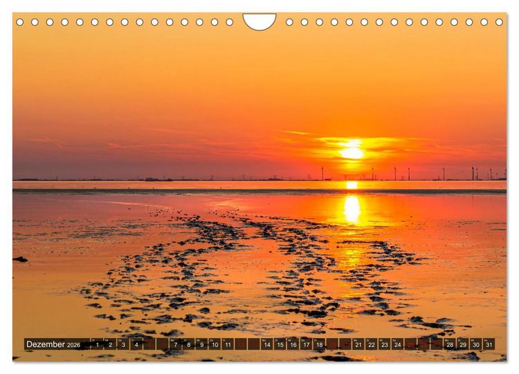 Produktbild: Naturlandschaft WATTENMEER (Wandkalender 2026 DIN A4 quer), CALVENDO Monatskalender