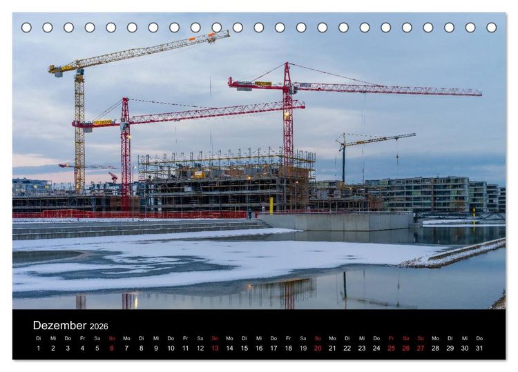 Produktbild: Baustellen (Tischkalender 2026 DIN A5 quer), CALVENDO Monatskalender