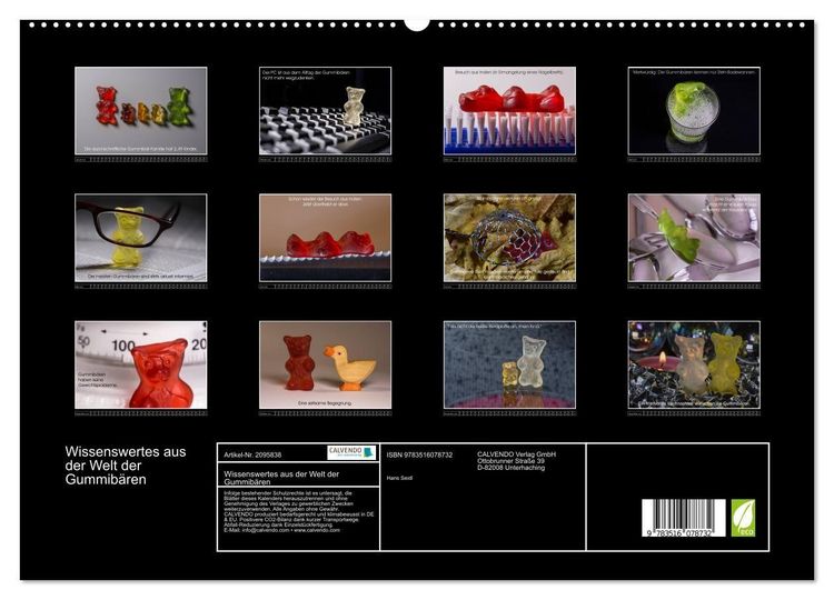 Produktbild: Wissenswertes aus der Welt der Gummib&auml;ren (hochwertiger Premium Wandkalender 2026 DIN A2 quer), Kunstdruck in Hochglanz
