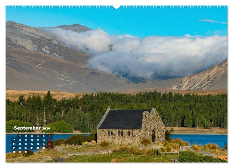 Produktbild: Traumland Neuseeland (hochwertiger Premium Wandkalender 2026 DIN A2 quer), Kunstdruck in Hochglanz
