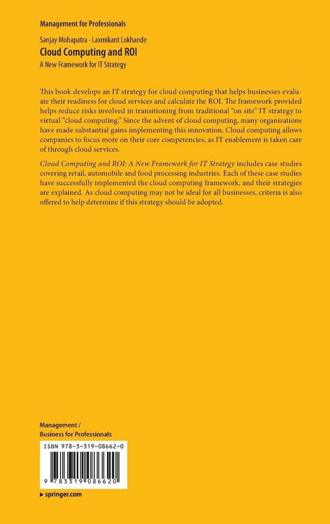 Produktbild: Cloud Computing and ROI