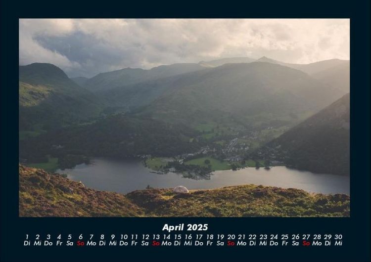 Produktbild: Landschaftskalender 2025 Fotokalender DIN A4