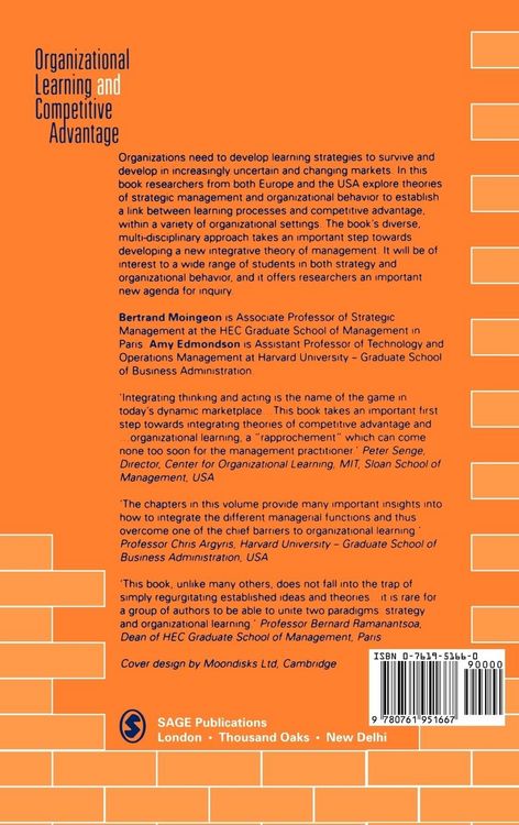 Produktbild: Organizational Learning and Competitive Advantage