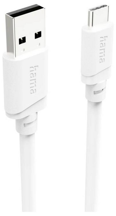 Produktbild: Hama USB-Ladekabel USB 2.0 USB-A Stecker, USB-C&reg; Stecker 2m Wei&szlig; 00201813