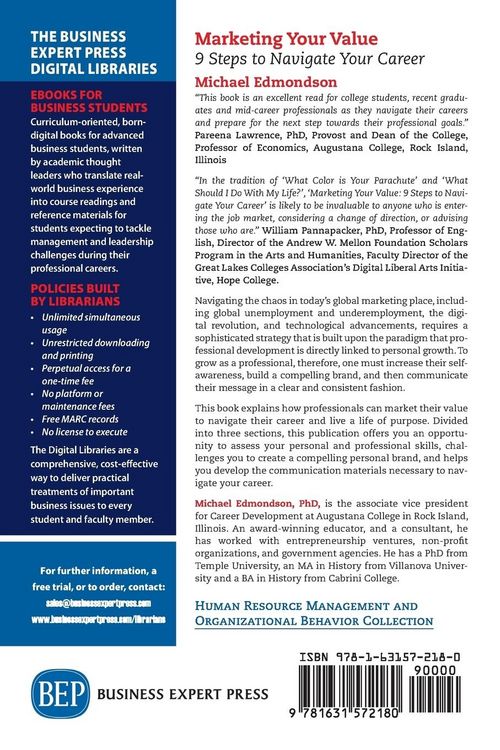 Produktbild: Marketing Your Value