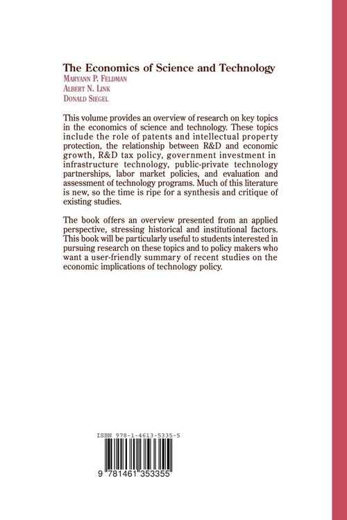 Produktbild: The Economics of Science and Technology