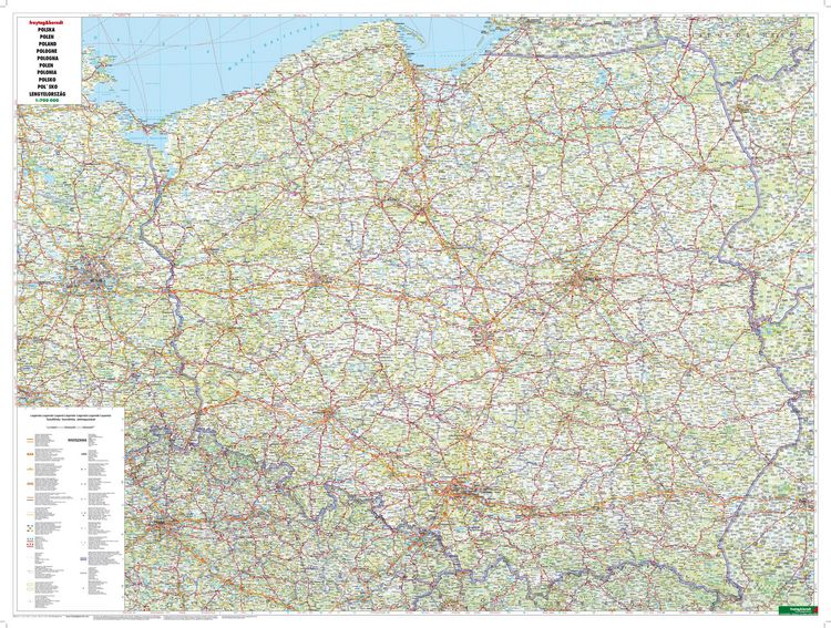 Produktbild: Polen 1 : 700 000. Autokarte