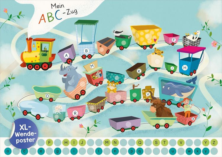 Produktbild: Schulstart-Sticker-Poster Buchstaben & Zahlen
