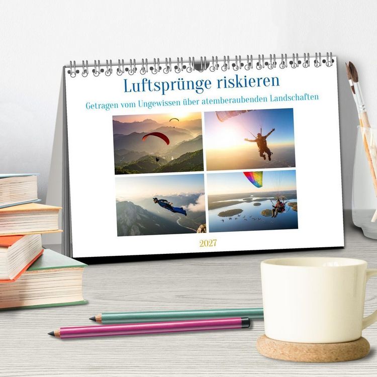 Produktbild: Luftspr&uuml;nge riskieren (Tischkalender 2027 DIN A5 quer), CALVENDO Monatskalender
