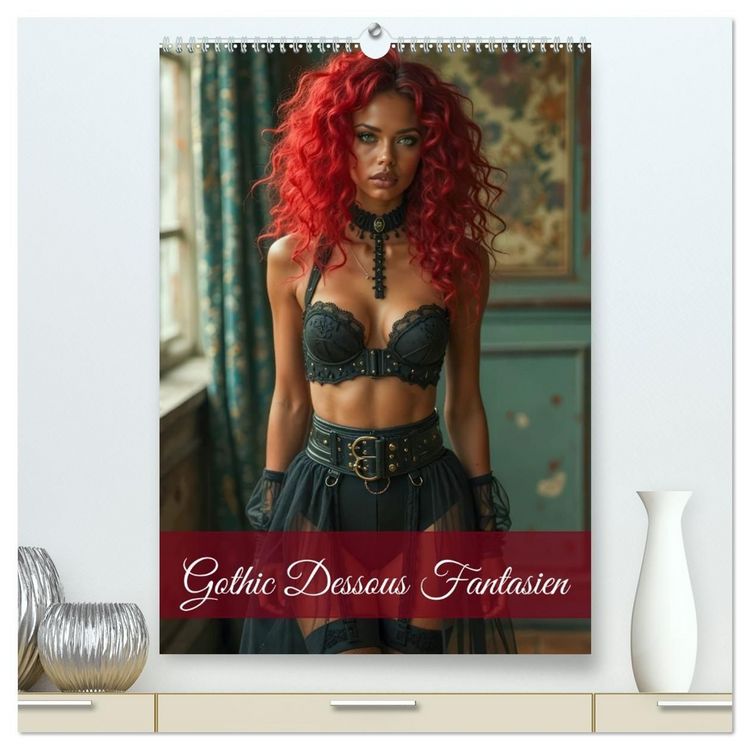 Produktbild: Gothic Dessous Fantasien (hochwertiger Premium Wandkalender 2027 DIN A2 hoch), Kunstdruck in Hochglanz