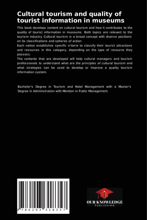 Produktbild: Cultural tourism and quality of tourist information in museums