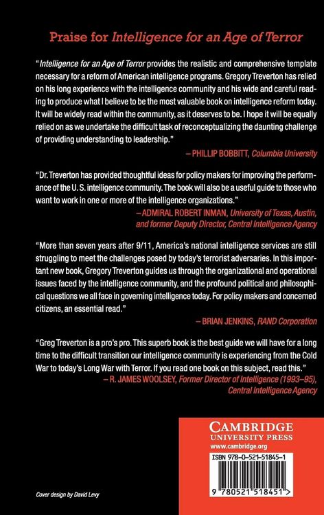 Produktbild: Intelligence for An Age of Terror