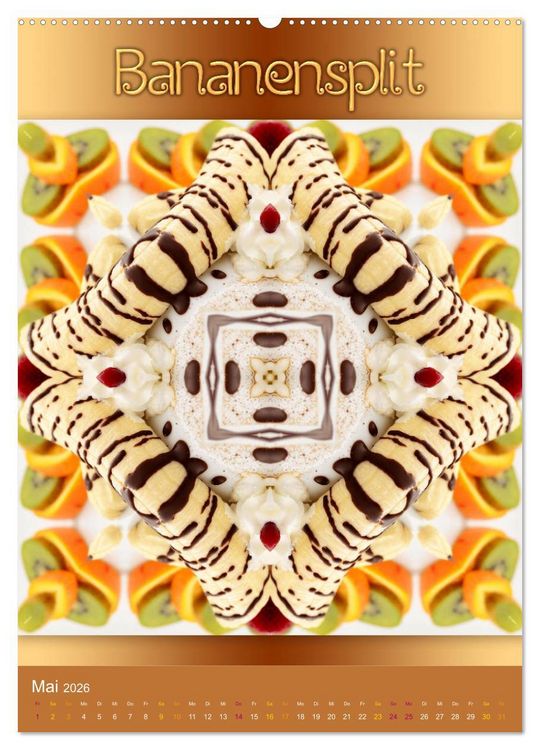 Produktbild: Kulinarische Mandalas (Wandkalender 2026 DIN A2 hoch), CALVENDO Monatskalender