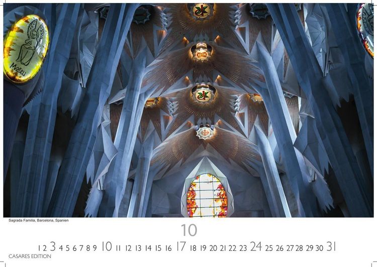 Produktbild: Himmelsgew&ouml;lbe Kalender 2027 &ndash; Wandkalender | Fotokalender Kunst 35x50cm Gro&szlig;format | Architekturkalender | Beeindruckende Innenansichten: Kirchenkuppeln und -architekturen.
