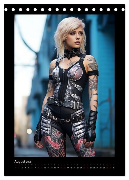 Produktbild: Cybergirls (Tischkalender 2026 DIN A5 hoch), CALVENDO Monatskalender