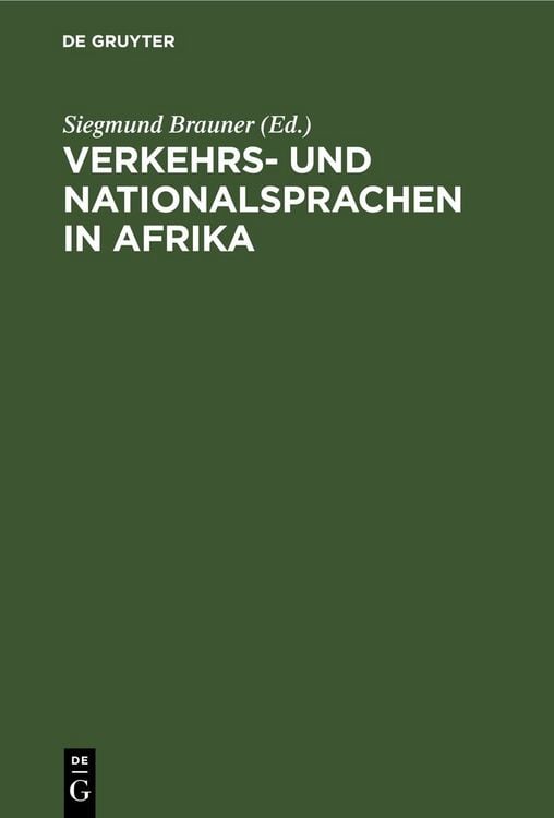 Produktbild: Verkehrs- und Nationalsprachen in Afrika