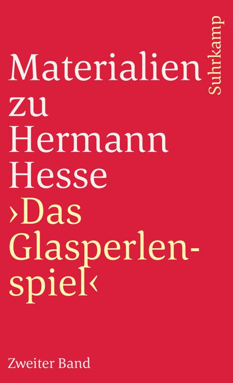 Produktbild: Materialien zu Hermann Hesses &raquo;Das Glasperlenspiel&laquo;