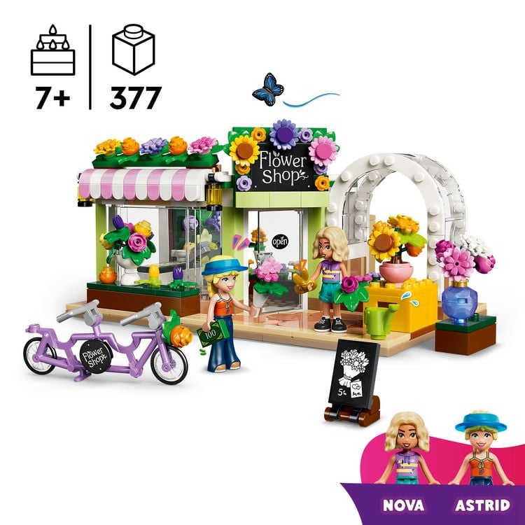 Produktbild: LEGO Friends 42693 Kreativer Blumenladen, Bauset mit 2 Spielfiguren und Zubeh&ouml;r