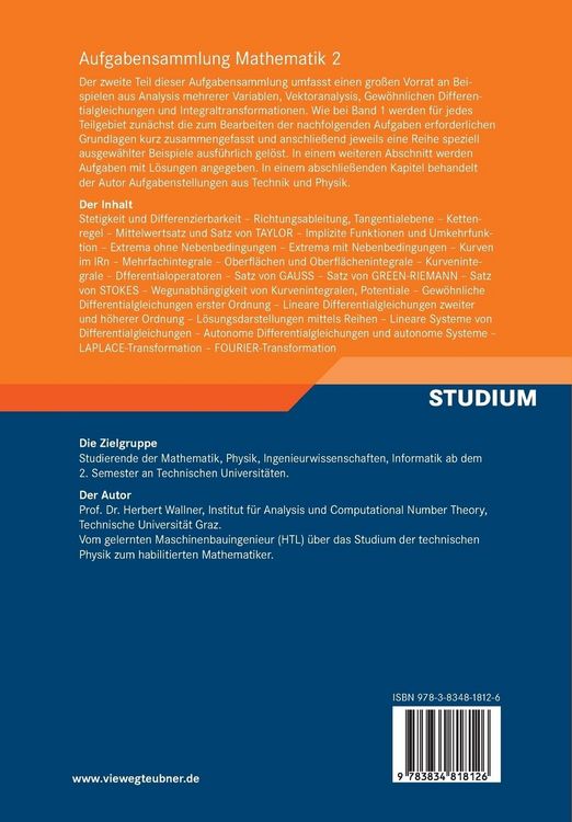 Produktbild: Aufgabensammlung Mathematik. Band 2